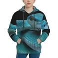 thumbnail image 1 of Pofeuu Blue Viper Snake1 Print Kids Pullover Hoodies Warm Thick Hooded Sweatshirt with Packet for Boys Girls-Medium, 1 of 6