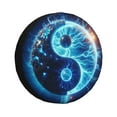 Pofeuu Blue Yin And Yang Print Spare Tire Wheel Cover for Car Truck SUV Camper Universal Fit