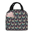 thumbnail image 1 of Pofeuu Bohemian Chicken Print Lunch Bag Lunch Box Large Capacity Insulated Lunch Bag for Adult, Leakproof Reusable Lunch Tote Bags for Work, 1 of 5