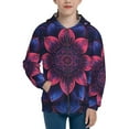 thumbnail image 1 of Pofeuu Bohemian Vintage Pattern Print Teenage Zipper Hoodie Sweatshirts Hooded Casual Jackets With Pocket For Boys Girls-Small, 1 of 6