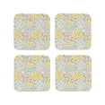 thumbnail image 1 of Pofeuu Boho Print Coasters for Drinks, 4Pack PU Leather Coasters, Bar Drink Coasters for Tabletop Protection, Furniture from Damage-Square, 1 of 6