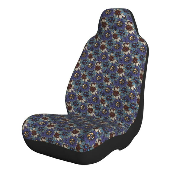 Pofeuu Boho Style Sunflowers Design Print Automotive Car Seat Covers Flat Cloth Full Set Seat Covers,Car Seat Covers front seats for Cars Trucks and SUVs-2 PCS