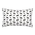 thumbnail image 1 of Pofeuu Border Collie Dog Print Polyester Microfiber Plush Pillowcases, Super Soft and Cozy Pillow Case Covers with Envelop Closure（Pillow core not included）-14"x20", 1 of 6