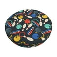 thumbnail image 1 of Pofeuu Bowling Ball Print Round Bar Stool Covers - Super Soft and Washable Elastic Stool Cushion Slipcover Easy Clean Velvet-13 inch, 1 of 7