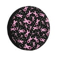 thumbnail image 1 of Pofeuu Breast Cancer Awareness (2) Print Spare Tire Wheel Cover for Car Truck SUV Camper Universal Fit Spare Tire Cover RV Spare Tire Covers-15 inch, 1 of 6
