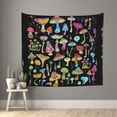 thumbnail image 1 of Pofeuu Bright Mushrooms Print Wall Tapestry Decoration Wall Hanging Tapestry 60 x 51 Inch, 1 of 6