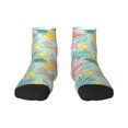 thumbnail image 1 of Pofeuu Bright Peach Print 30cm Socks, Adult Running Hiking Socks for Youth and Adult, 1 of 7