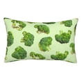 thumbnail image 1 of Pofeuu Broccoli 3 Print Polyester Microfiber Plush Pillowcases, Super Soft and Cozy Pillow Case Covers with Envelop Closure（Pillow core not included）-14"x20", 1 of 6