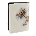 thumbnail image 1 of Pofeuu Brown Cat Cartoon Print Travel Document Organizer Passport Holder Men Women for Family (6.5 in x 4.5 in),Wallet Holder Credit Card Clutch Bag Case, 1 of 5