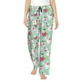 thumbnail image 1 of Pofeuu Bunny And Rose Print Women's Fashion Pajama Pants with Pockets Comfy Drawstring Sleep Lounge Bottoms-XX-Large, 1 of 6