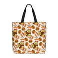thumbnail image 1 of Pofeuu Burger Print Tote Bag for Women,Hobo HandBags with Zipper,Large Capacity Casual Shoulder Handbags with Inner Pockets, 1 of 7