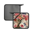 thumbnail image 1 of Pofeuu Butterflies And Flowers Painting Print Silicone Trivet Mats,Silicone Hot Pads for Kitchen, Silicone Trivets for Hot Pots and Pans, Silicone Hot Pad, 1 of 8
