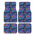 thumbnail image 1 of Pofeuu Butterflies Of The Starry Sky Print Car Foot Mat Set of 4 Pieces - All-Weather Full Set Floor Mats for Cars Trucks SUVs, 1 of 7