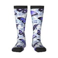 thumbnail image 1 of Pofeuu Butterflies Print Stockings, Adult Running Hiking Socks for Youth and Adult, 1 of 6