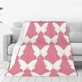 thumbnail image 1 of Pofeuu Butterfly 2 Print Ultra-Soft Micro Fleece Blanket,for Bed Or Sofa,All Season Throw Blankets Flannel Blanket-50"x40", 1 of 7
