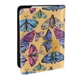 thumbnail image 1 of Pofeuu Butterfly 3 Print Travel Document Organizer Passport Holder Men Women for Family (6.5 in x 4.5 in),Wallet Holder Credit Card Clutch Bag Case, 1 of 5