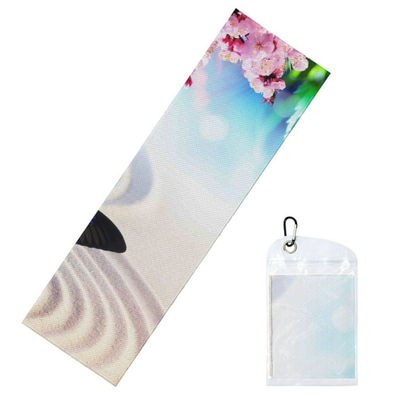 Pofeuu Butterfly In Blossoms Zen Print Cooling Towel Cold Towel Ice Towel Microfiber Cool Towel Headband for Sports, Yoga, Golf, Gym, Running, Fitness,Camping