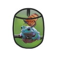 thumbnail image 1 of Pofeuu Butterfly Landing On Head Dumpy Frog Print Silicone Pot Mat Mitten With Hanging Loop Heat Resistant Oven Mitts Non-Slip Bbq Baking Smoking Potholders, 1 of 7