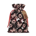 thumbnail image 1 of Pofeuu Butterfly Print Burlap Bags with Drawstrings Drawstring Gift Bags Pouch Bag for Thankgiving Birthday Party Gift Wrapping Treats and Party Favors-Medium, 1 of 9