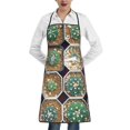 thumbnail image 1 of Pofeuu Cactus Garden Print Aprons with Pockets, Cute Aprons for Kitchen, Cooking, Server, Barber, Chef Apron, 1 of 7