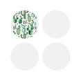 thumbnail image 1 of Pofeuu Cactus Plants1 Print Coasters for Drinks, 4Pack PU Leather Coasters, Bar Drink Coasters for Tabletop Protection, Furniture from Damage-Round Shape, 1 of 6