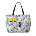 thumbnail image 1 of Pofeuu Cactus1 Print Beach Bag,Waterproof Sandproof Beach Tote Bag, Large Capacity Foldable Beach Bags for Women, 1 of 7