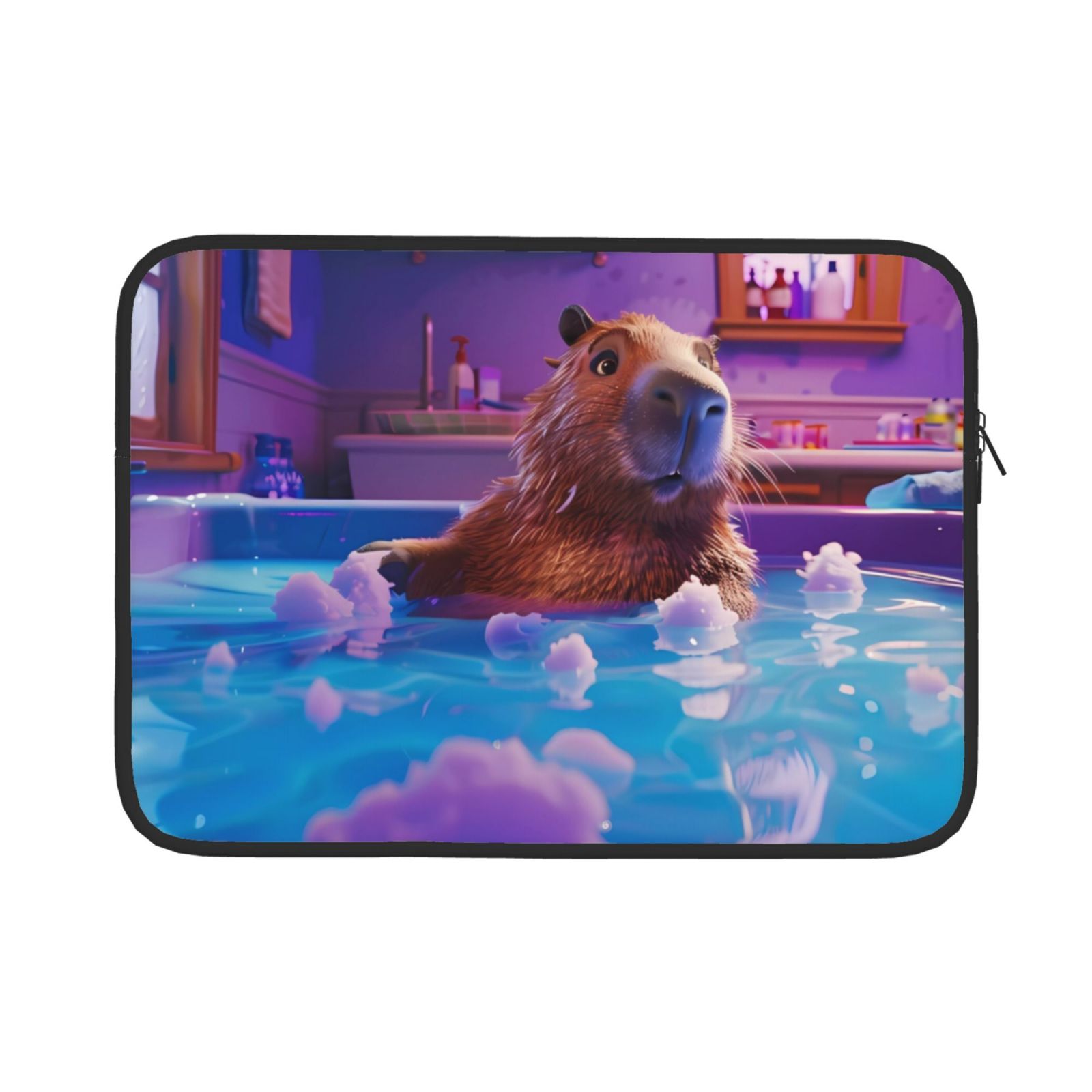 Pofeuu Capybara Bathtub Fun Print Laptop Carrying Case,13-15-Inch ...
