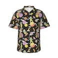 thumbnail image 1 of Pofeuu Cartoon Astronaut In Spacesuit Print Hawaiian Shirt for Men Sleeves Casual Button Down Summer Beach Dress Shirts T-Shirts,X-Large, 1 of 7