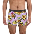 thumbnail image 1 of Pofeuu Cartoon Avocados Print Men’s Boxer Briefs, Moisture-Wicking Underwear, Regular,Trunk-X-Large, 1 of 5