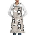 thumbnail image 1 of Pofeuu Cartoon Bear Brown Print Aprons with Pockets, Cute Aprons for Kitchen, Cooking, Server, Barber, Chef Apron, 1 of 7