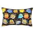 thumbnail image 1 of Pofeuu Cartoon Bird Owl Print Polyester Microfiber Plush Pillowcases, Super Soft and Cozy Pillow Case Covers with Envelop Closure（Pillow core not included）-16"x24", 1 of 6