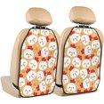 thumbnail image 1 of Pofeuu Cartoon Chicken Print 2 Pack PU Leather Kick Mat Back Seat Protector, Universal Car Seat Back Organizer, Waterproof Backseat Protector For Most Car, 1 of 8