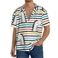 thumbnail image 1 of Pofeuu Cartoon Dinosaurs Print Mens Casual Short Sleeve Shirts Beach Summer Spread Collar Pocket Tops Men's Casual Short-sleeved Shirt-4X-Large, 1 of 5