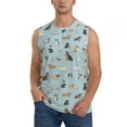 thumbnail image 1 of Pofeuu Cartoon Doodle Puppy Print Men's Muscle T-Shirt, Sleeveless, Muscle Tank, Classic Muscle Tee Top For Men Casual Sleeveless Muscle T-Shirt Trendy Clothes-, 1 of 7