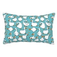 thumbnail image 1 of Pofeuu Cartoon Funny Goose Print Polyester Microfiber Plush Pillowcases, Super Soft and Cozy Pillow Case Covers with Envelop Closure（Pillow core not included）-14"x20", 1 of 6