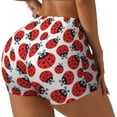 thumbnail image 1 of Pofeuu Cartoon Ladybug Print Workout Shorts for Women Scrunch Butt Lifting High Waisted Yoga Gym Seamless Booty Biker Shorts-Small, 1 of 8