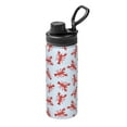 thumbnail image 1 of Pofeuu Cartoon Lobsters 1 Print 18oz Sports Insulated Kettle Stainless Steel Vacuum Water Bottle Leakproof Sport Flask, 1 of 7