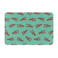 thumbnail image 1 of Pofeuu Cartoon Lobsters 4 Print Flannel Doormats Rug16"x24"Rug Washable Doormats Indoor Outdoor Rugs for Layered Front Door Mats, Porch, Kitchen, Entryway, 1 of 7