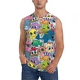 thumbnail image 1 of Pofeuu Cartoon Marine Animals Print Men's Muscle T-Shirt, Sleeveless, Muscle Tank, Classic Muscle Tee Top For Men Casual Sleeveless Muscle T-Shirt Trendy Clothes-X-Large, 1 of 7