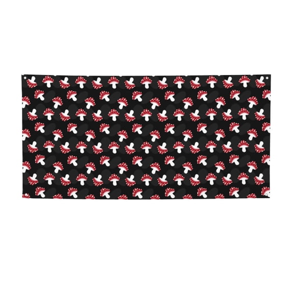 Pofeuu Cartoon Mushroom Print Colorful Yard Festival Banner Sign Party Outdoor & Indoor Party Decoration Banne Festival Yard Sign-Small