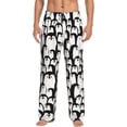 thumbnail image 1 of Pofeuu Cartoon Penguin Print Men's Pajama Pants, Soft Lounge Pajama Pants with big pockets for Men Plaid Pj Bottoms-Large, 1 of 6
