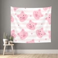 thumbnail image 1 of Pofeuu Cartoon Pig Print Wall Tapestry Decoration Wall Hanging Tapestry 60 x 51 Inch, 1 of 6