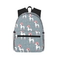 thumbnail image 1 of Pofeuu Cartoon Poodle Dog Print Laptop Backpack Travel Canvas Backpack for School Lightweight and Comfortable Backpack College Backpack Schoolbag, 1 of 6