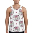 thumbnail image 1 of Pofeuu Cartoon Poodle Dog Print Men's Workout Tank Tops Sleeveless Muscle Gym Shirt Quick Dry-Small, 1 of 7