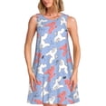 thumbnail image 1 of Pofeuu Cartoon Poodle Dog Print Women's Sleeveless Dress, Loose Fit Summer Dress, Casual Tank Dress for Women, 1 of 7