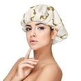 thumbnail image 1 of Pofeuu Cartoon Snake Print Silk Bonnet for Sleeping, Satin Hair Bonnets, Soft Elastic Band Silk Sleep Cap, Hair Wrap, 1 of 6