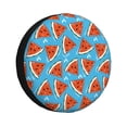 thumbnail image 1 of Pofeuu Cartoon Watermelon Print Spare Tire Wheel Cover for Car Truck SUV Camper Universal Fit Spare Tire Cover RV Spare Tire Covers-17 inch, 1 of 6