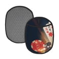 thumbnail image 1 of Pofeuu Casino Poker Chips Print Silicone Pot Mat Mitten With Hanging Loop Heat Resistant Oven Mitts Non-Slip Bbq Baking Smoking Potholders, 1 of 7