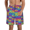 thumbnail image 1 of Pofeuu Cassette Tapes Prin Men's Swim Trunks Quick Dry Bathing Suit Swimming Board Shorts Mesh Lining Beach Swimwear-XX-Large, 1 of 6