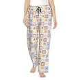 thumbnail image 1 of Pofeuu Cat And Rabbit Print Women's Fashion Pajama Pants with Pockets Comfy Drawstring Sleep Lounge Bottoms-X-Large, 1 of 6